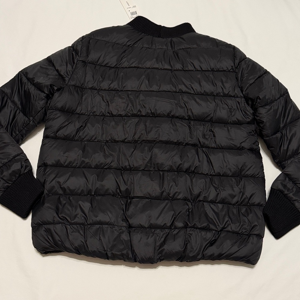 Rebecca Minkoff Black Quilted Puffer Jacket M NWT - Picture 10 of 12